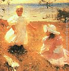 Frank Weston Benson The Sisters painting